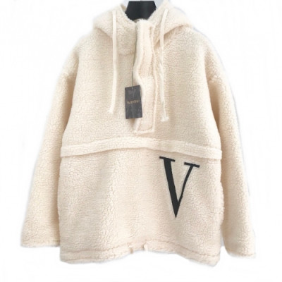 [발렌티노]Valentino 2020 Mens Logo Casual Flannel Down Hoodie - 발렌티노 2020 남성 로고 캐쥬얼 플란넬 다운 오버사이즈 후디 Val0350x.Size(s - m).화이트