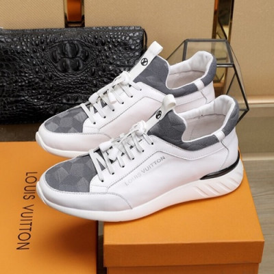 Louis Vuitton 2020 Mens Leather Sneakers - 루이비통 2020 남성용 레더 스니커즈 LOUS0821,Size(240 - 270).화이트