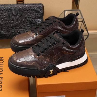 Louis Vuitton 2020 Mens Leather Sneakers - 루이비통 2020 남성용 레더 스니커즈 LOUS0823,Size(240 - 270).브라운