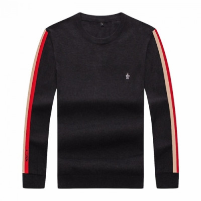 [몽클레어]Moncler 2020 Mens Retro Logo Crew-neck Sweaters - 몽클레어 2020 남성 레트로 로고 크루넥 스웨터 Moc01511x.Size(l - 4xl).그레이