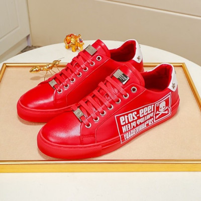 Philipp plein 2020 Mens Leather Sneakers  - 필립플레인 2020 남성용 레더 스니커즈 PPS0209,Size(240 - 270).레드