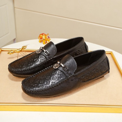 Louis Vuitton 2020 Mens Leather Loafer - 루이비통 2020 남성용 레더 로퍼 LOUS0851,Size(240 - 270).블랙