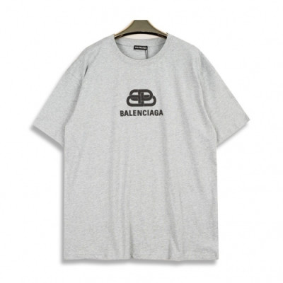 [발렌시아가]Balenciaga 2020 Mm/Wm Logo Cotton Short Sleeved Tshirts - 발렌시아가 2020 남자 로고 코튼 오버사이즈 반팔티 Bal0554x.Size(xs - l).그레이