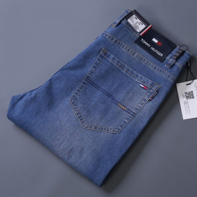 [토미]Tommy 2020 Mens Business Logo Denim Jeans - 토미 2020 남성 비지니스 로고 데님 청바지 Tomy0030x.Size(29 - 42).블루