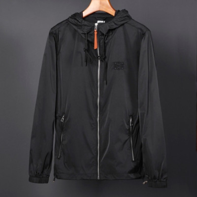 [로에베]Loewe 2020 Mens Logo Casual Windproof Jackets - 로에베 2020 남성 로고 캐쥬얼 방풍 자켓 Loe0194x.Size(m - 2xl).블랙