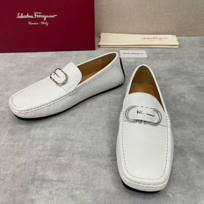 Ferragamo  2025 Mens Leather Loafer - 페라가모 2025 남성용 레더 로퍼 FGMS0299 ,Size(240 - 280).화이트