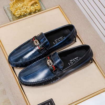 Gucci 2020 Mens Leather Loafer - 구찌 2020 남성용 레더 로퍼 GUCS0940,Size(240 - 270).블루