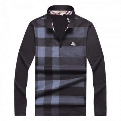 [버버리]Burberry 2020 Mens Logo Casual Cotton Polo Tshirts - 버버리 2020 남성 로고 캐쥬얼 코튼 폴로 맨투맨 Bur02233x.Size(m - 3xl).블랙