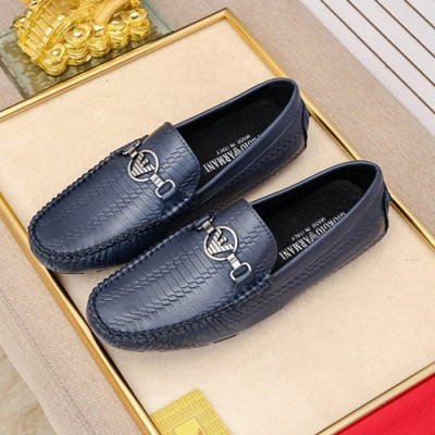 Armani 2020 Mens Leather Loafer - 알마니 2020 남성용 레더 로퍼 ARMS0262.Size (240 - 270).블루