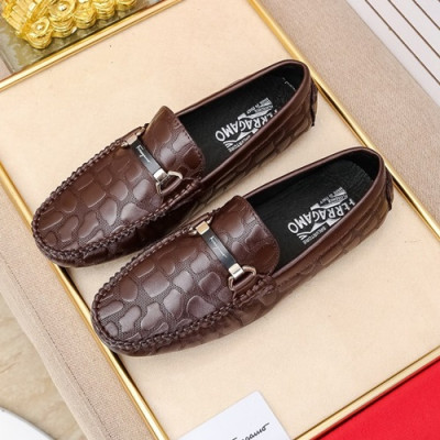 Ferragamo  2020 Mens Leather Loafer - 페라가모 2020 남성용 레더 로퍼 FGMS0314 ,Size(240 - 270).브라운