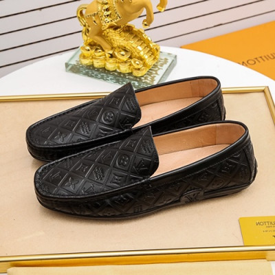 Louis Vuitton 2020 Mens Leather Loafer - 루이비통 2020 남성용 레더 로퍼 LOUS0894,Size(240 - 270).블랙