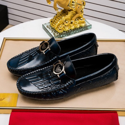 Armani 2020 Mens Leather Loafer - 알마니 2020 남성용 레더 로퍼 ARMS0270.Size (240 - 270).블루