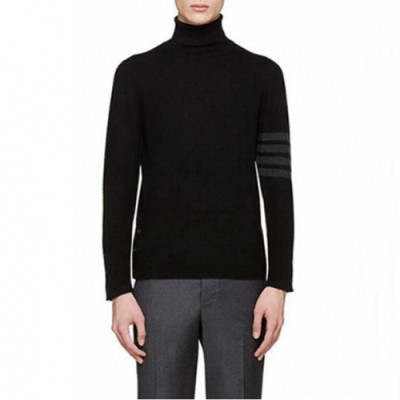 Thom Browne Mens Strap Turtle-neck Sweater - 톰브라운 남성 스트랩 터틀넥 스웨터 - tho605x