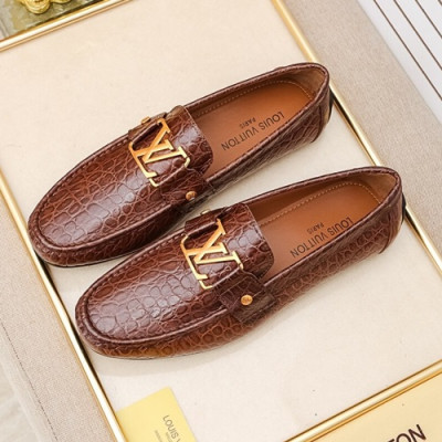 Louis Vuitton 2020 Mens Leather Loafer - 루이비통 2020 남성용 레더 로퍼 LOUS0920,Size(240 - 270).브라운