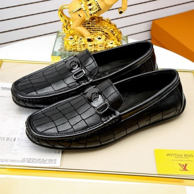 Louis Vuitton 2020 Mens Leather Loafer - 루이비통 2020 남성용 레더 로퍼 LOUS0928,Size(240 - 270).블랙