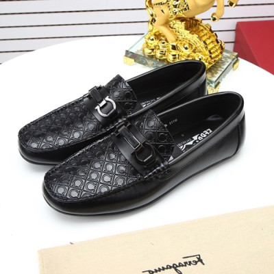 Ferragamo  2020 Mens Leather Loafer - 페라가모 2020 남성용 레더 로퍼 FGMS0331 ,Size(240 - 270).블랙