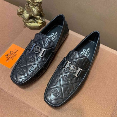 Hermes 2020 Mens Leather Loafer - 에르메스 2020 남성용 레더 로퍼 HERS0302,Size(240 - 270).블랙