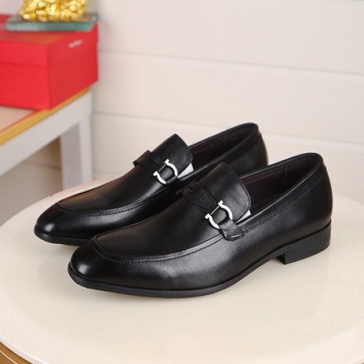 Ferragamo 2020 Mens Leather Shoes - 페라가모 2020 남성용 레더 슈즈 FGMS0339,Size(245 - 275).블랙