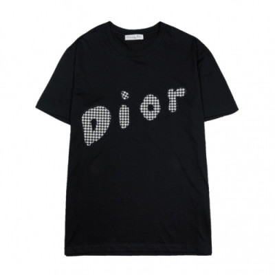 [디올]Dior 2020 Mm/Wm Logo Cotton Short Sleeved Tshirts - 디올 2020 남자 로고 코튼 반팔티 Dio0566x.Size(s - 2xl).블랙