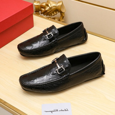 Ferragamo  2020 Mens Leather Loafer - 페라가모 2020 남성용 레더 로퍼 FGMS0342 ,Size(240 - 270).블랙