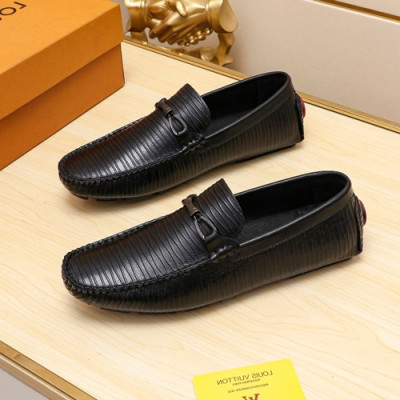 Louis Vuitton 2020 Mens Leather Loafer - 루이비통 2020 남성용 레더 로퍼 LOUS0937,Size(240 - 270).블랙