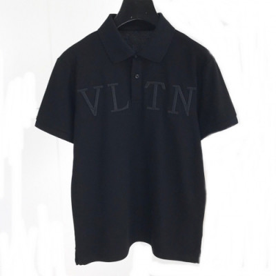 [발렌티노]Valentino 2020 Mens Cotton Polo Short Sleeved Tshirts - 발렌티노 2020 남성 코튼 폴로 반팔티 Val0359x.Size(m - 2xl).블랙