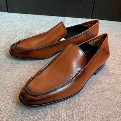 Ermenegildo Zegna  2020 Mens Leather Loafer - 에르메넬질도 제냐 2020 남성용 레더 로퍼 ZEGS0028.Size(245 - 275).브라운