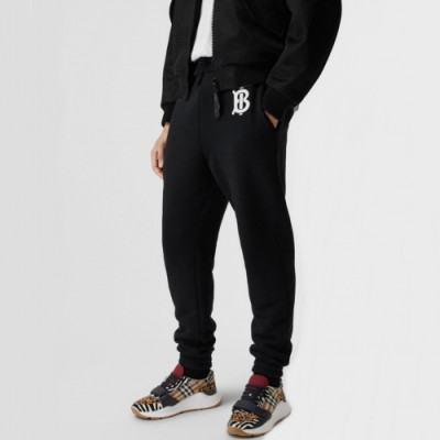 [버버리]Burberry 2020 Mens Logo Casual Cotton Training Pants - 버버리 2020 남성 로고 캐쥬얼 코튼 트레이닝 팬츠 Bur02296x.Size(m - 2xl).블랙