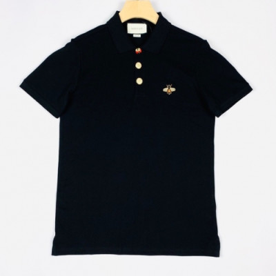 [매장판]Gucci 2020 Mens Logo Cotton Short Sleeved Polo Tshirts - 구찌 2020 남성 로고 코튼 폴로 반팔티 Guc02357x.Size(s - 2xl).블랙