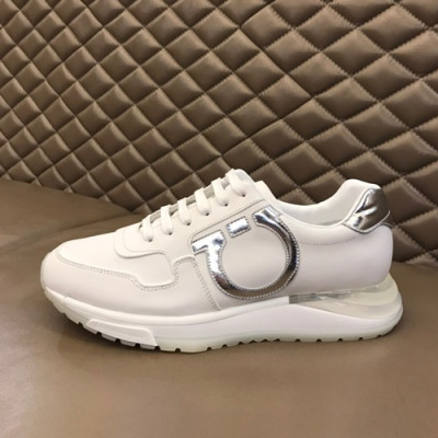 Ferragamo  2020 Mens Leather Sneakers - 페라가모 2020 남성용  레더 스니커즈 FGMS0351,Size(240 - 270).화이트