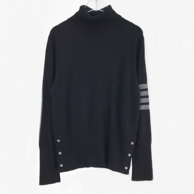 [톰브라운]Thom Browne 2020 Mens Strap Turtle-neck Cashmere Sweaters - 톰브라운 2020 남성 스트랩 터틀넥 캐시미어 스웨터 Thom0626x.Size(s - 2xl).블랙