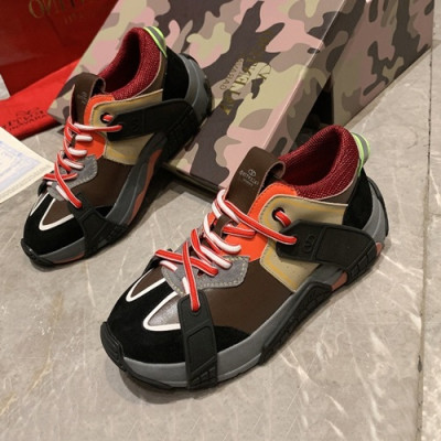 Valentino 2020 Mm / Wm Leather Sneakers - 발렌티노 2020 남여공용 레더 스니커즈,VTS0193,Size(225 - 280).브라운블랙