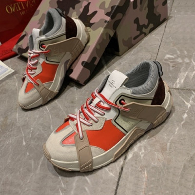 Valentino 2020 Mm / Wm Leather Sneakers - 발렌티노 2020 남여공용 레더 스니커즈,VTS0196,Size(225 - 280).레드오렌지