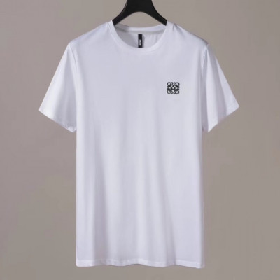 [로에베]Loewe 2020 Mm/Wm Logo Silket Short Sleeved Tshirts - 로에베 2020 남자 로고 실켓 반팔티 Loe0200x.Size(m - 4xl).화이트
