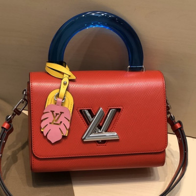 Louis Vuitton 2020 Leather Twist Tote Shouder Bag,23cm - 루이비통 2020 레더 트위스트 토트 숄더백 ,M50282,LOUB1943,23cm,레드