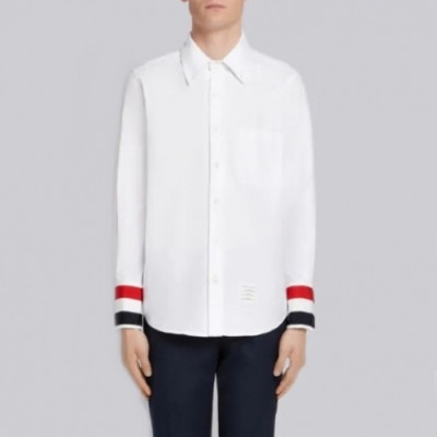 [톰브라운]Thom Browne 2020 Mens Strap Cotton Tshirts - 톰브라운 2020 남성 스트랩 코튼 셔츠 Thom0637x.Size(s - 2xl).화이트