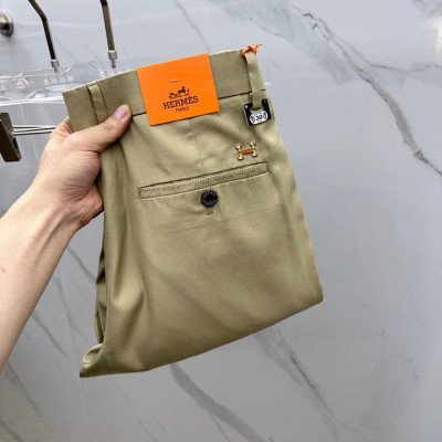 [에르메스]Hermes 2025 Mens Business Basic Cotton Pants - 에르메스 2025 남성 비지니스 베이직 코튼 팬츠 Her0401x.Size(30 - 38).베이지