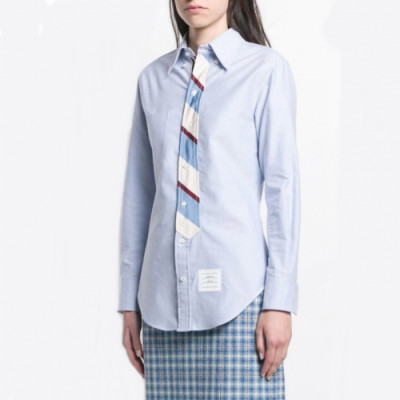 Thom Browne Womens Strap Cotton Tshirts - 톰브라운 여성 스트랩 코튼 셔츠 Thom662x