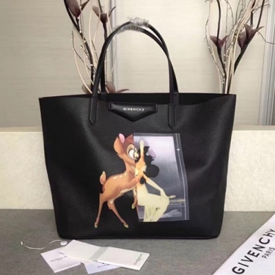 Givenchy 2020 Leather Women Tote Shopper Bag ,53cm - 지방시 2020 레더 여성용 토트 쇼퍼백 GVB0323,53cm,블랙