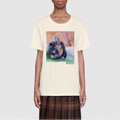 [매장판]Gucci 2020 Mm/Wm Logo Cotton Crew neck Short Sleeved Tshirts - 구찌 2020 남자 로고 코튼 크루넥 반팔티 Guc02389x.Size(xs - l).아이보리