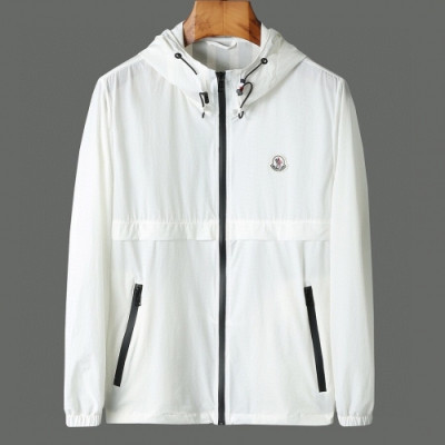 [몽클레어]Moncler 2020 Mens Logo Casual Windproof Jackets - 몽클레어 2020 남성 로고 캐쥬얼 방풍 자켓 Moc01569x.Size(m - 2xl).화이트