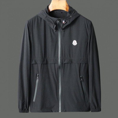 [몽클레어]Moncler 2020 Mens Logo Casual Windproof Jackets - 몽클레어 2020 남성 로고 캐쥬얼 방풍 자켓 Moc01569x.Size(m - 2xl).블랙