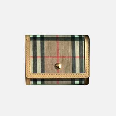 Burberry 2020 Canvas Ladies Wallet - 버버리 2020 캔버스 여성용 반지갑 BURW0108.Size(11.5CM).베이지