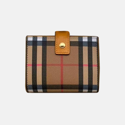 Burberry 2020 Ladies Wallet - 버버리 2020 여성용 반지갑 BURW0110.Size(11CM).옐로우브라운