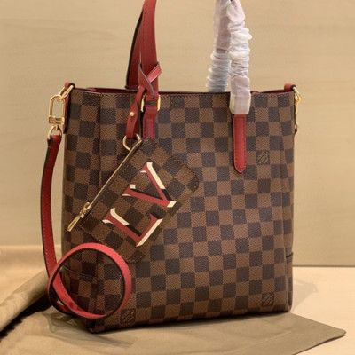 Louis Vuitton 2020 Belmont Tote Shoulder Shopper Bag,25.5 / 32cm - 루이비통 2020 벨몬트 토트 숄더 쇼퍼백 N60294,LOUB1947,25.5 / 32cm,브라운