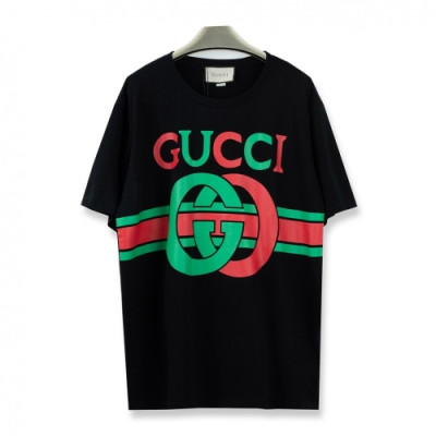 [매장판]Gucci 2020 Mm/Wm Logo Cotton Crew neck Short Sleeved Tshirts - 구찌 2020 남/녀 로고 코튼 크루넥 반팔티 Guc02399x.Size(xs - l).블랙