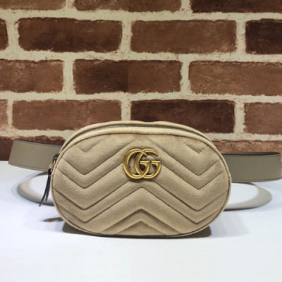 Gucci 2020 Marmont Matlase Velvet Belt Bag,18CM - 구찌 2020 마몬트 마틀라세 벨벳 벨트백 ,476434 ,GUB1012,18CM,베이지