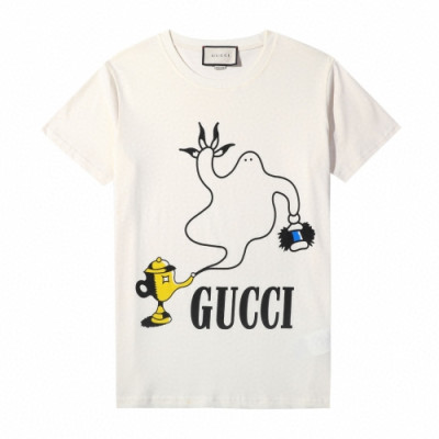 [매장판]Gucci 2020 Mm/Wm Logo Cotton Crew neck Short Sleeved Tshirts - 구찌 2020 남/녀 로고 코튼 크루넥 반팔티 Guc02409x.Size(s - l).화이트