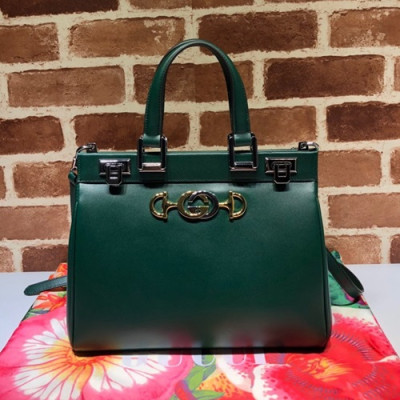 Gucci 2020 Zumi Handle Tote Shoulder Bag,27CM - 구찌 2020 주미 핸들 토트 숄더백 569712,GUB1038,27cm,그린