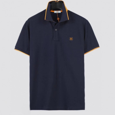 Hermes 2020 Mens Crew-neck Silket Short Sleeved Polo Tshirts - 에르메스 2020 남성 크루넥 실켓 폴로 반팔티 Her0419x.Size(m - 2xl).네이비